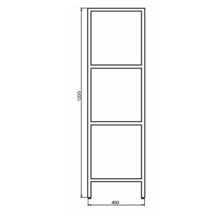 Шкаф Comforty 00-00010051 Черный матовый 45 см